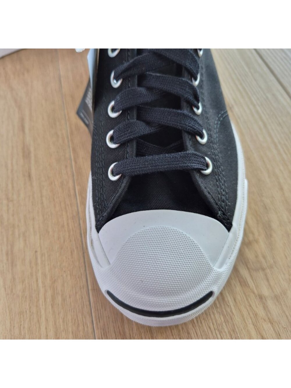 ⭐Converse Jack Purcell JP OX Canvas 7.5 Women Shoes Sneakers Black White 164056C - Picture 11 of 12